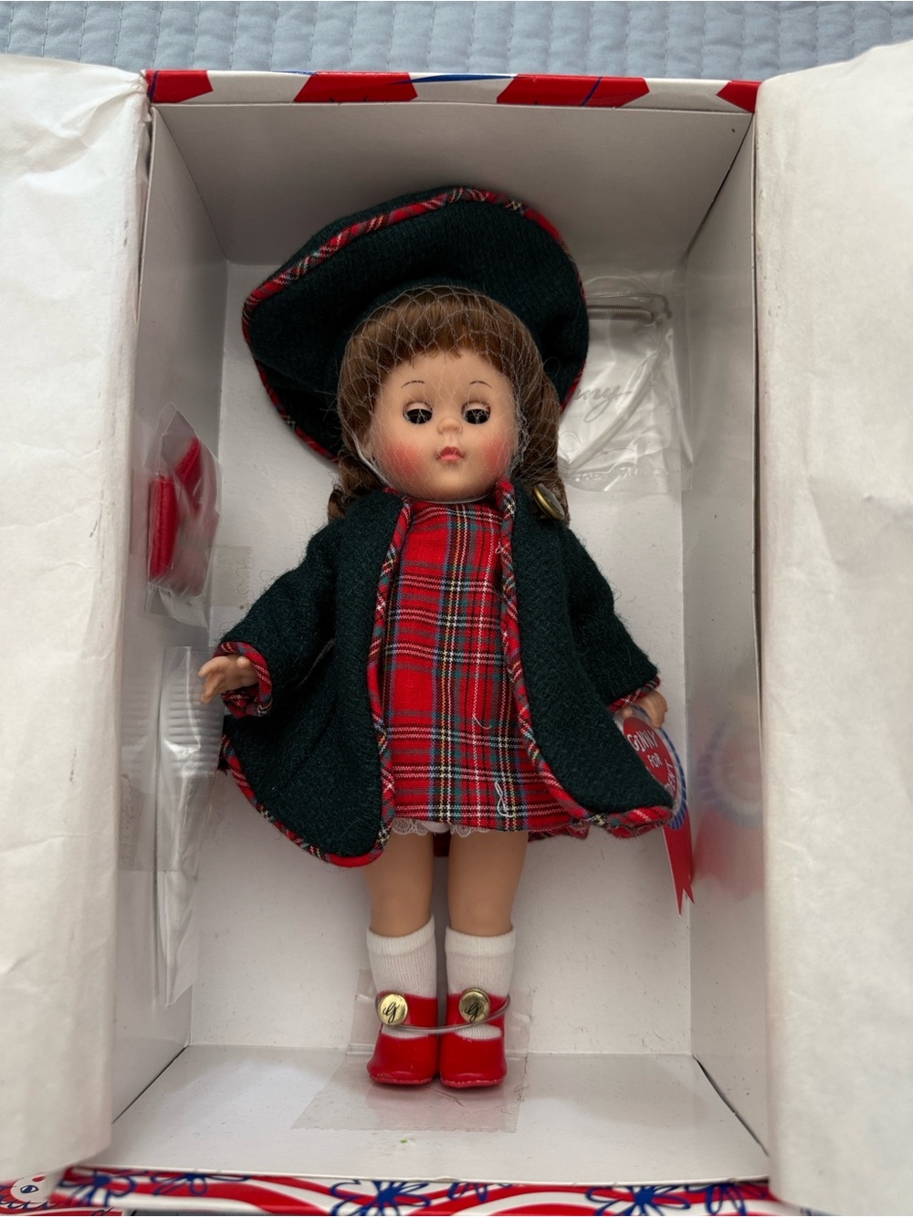 Madame Alexander Red White Blue Ginny For President Collectible Doll! New in Box